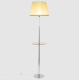 Citilux Линц CL402973T Торшер хром со столиком и кремовым абажуром