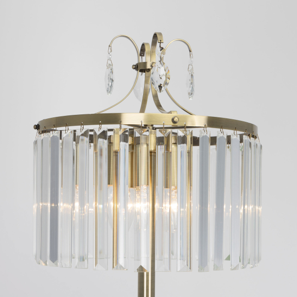 Citilux Инга CL335943 Торшер хрустальный Бронза Citilux Инга CL335943 Торшер хрустальный Бронза