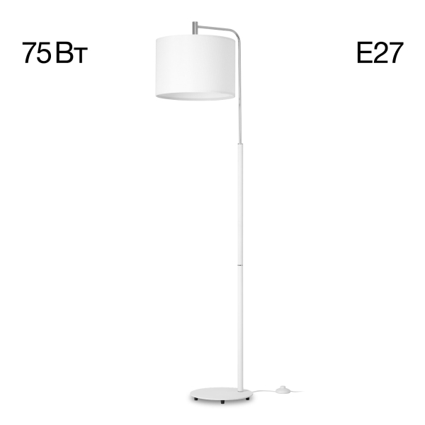 Citilux Тевин CL806030 Торшер с белым абажуром Citilux Тевин CL806030 Торшер с белым абажуром