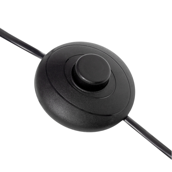 Citilux Рейнер CL806022 Торшер чёрный со столиком и серым абажуром Citilux Рейнер CL806022 Торшер чёрный со столиком и серым абажуром