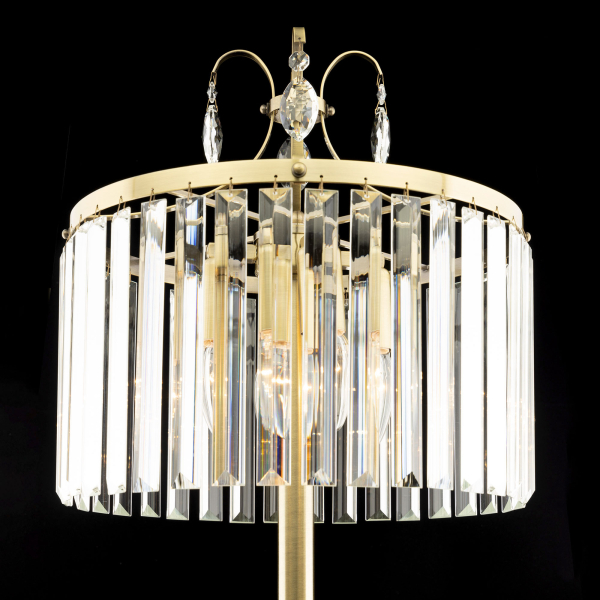 Citilux Инга CL335943 Торшер хрустальный Бронза Citilux Инга CL335943 Торшер хрустальный Бронза