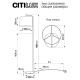 Citilux Тевин CL806030 Торшер с белым абажуром