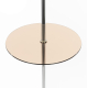 Citilux Линц CL402973T Торшер хром со столиком и кремовым абажуром