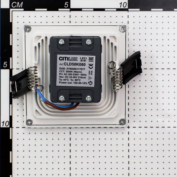 Citilux Омега CLD50K080N LED Встраиваемый светильник с диммером Белый Citilux Омега CLD50K080N LED Встраиваемый светильник с диммером Белый