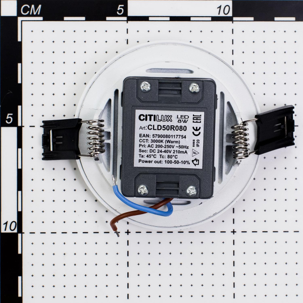 Citilux Омега CLD50R080N LED Встраиваемый светильник с диммером Белый Citilux Омега CLD50R080N LED Встраиваемый светильник с диммером Белый