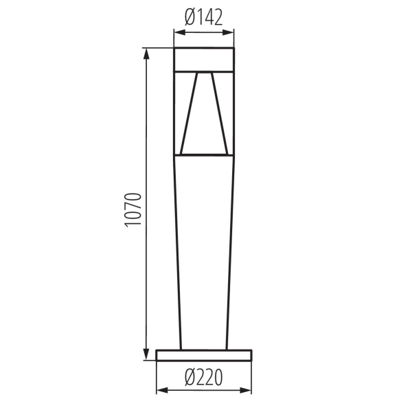 Уличный светильник Kanlux INVO TR 107-O-GR 29177