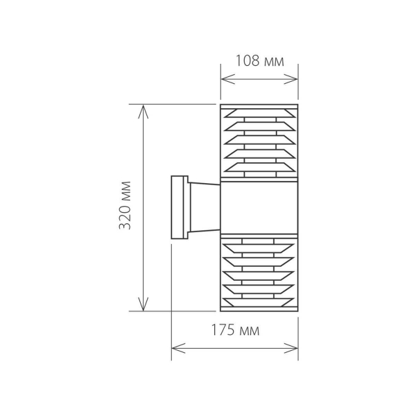 Уличный настенный светильник Elektrostandard 1407 Techno a032609