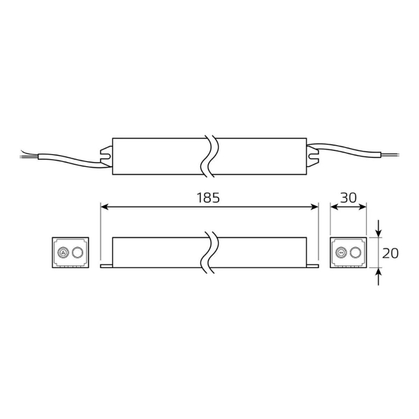 Блок питания Gauss 25W 12V IP67 BT521