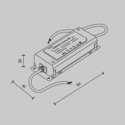 Блок питания Maytoni Technical Power Supply Radity Parity 48V 100W TRA130DR-100W