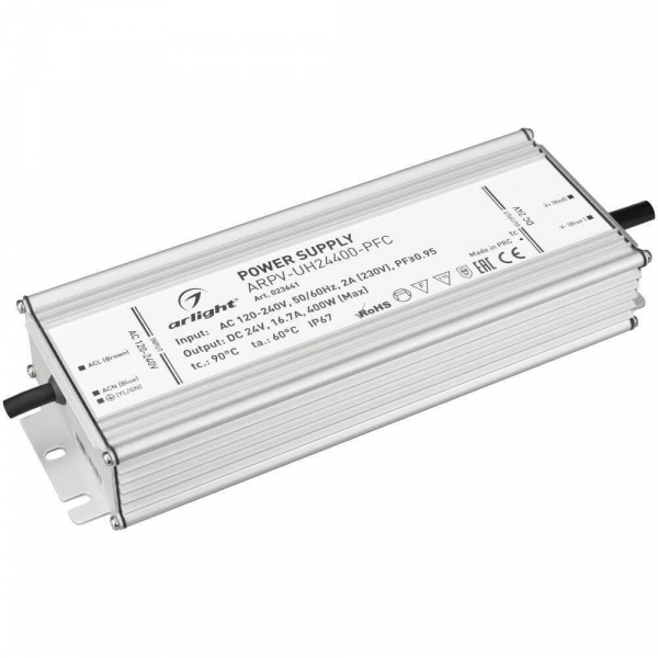 Блок питания Arlight ARPV-UH24400-PFC 24V 400W IP67 16,7A 023641