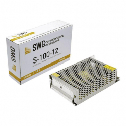 Блок питания SWG 12V 100W IP20 8,3A S-100-12 000105