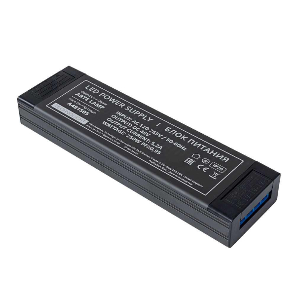 Блок питания 48V 300W 5.2А Arte Lamp PRO A481505N Блок питания 48V 300W 5.2А Arte Lamp PRO A481505N