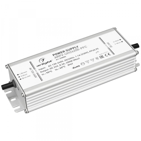 Блок питания Arlight ARPV-UH24200-PFC 24V 200W IP67 8,3A 028086