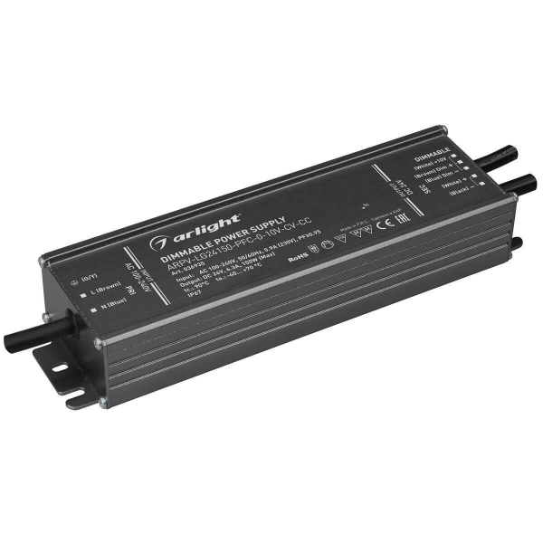 Блок питания Arlight ARPV-LG24150-PFC-0-10V-CV-CC 16-24V 150W IP67 3,8-6,3A 036935