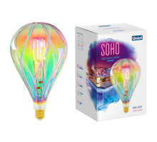 Лампа светодиодная филаментная Uniel E27 5W 2250K LED-SF31-5W/SOHO/E27/CW RAINBOW GLS77RB UL-00005917