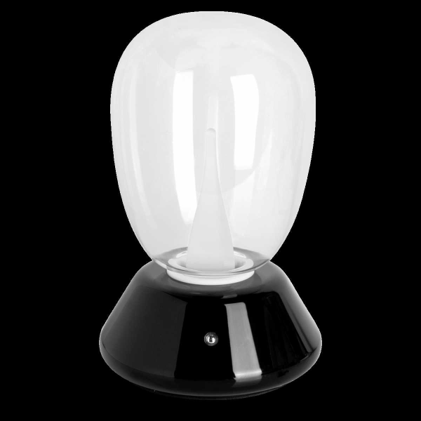 Настольная лампа диммируемая 10W 3000K прозрачный/черный Uovo III Lightstar 807907