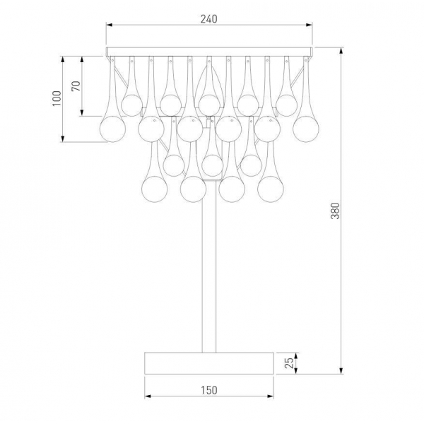 Настольная лампа Bogates Gutta 01126/1 a068864