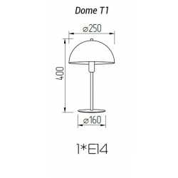 Настольная лампа TopDecor Dome T1 12