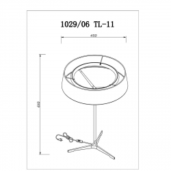 Настольная лампа Divinare Alma 1029/06 TL-11