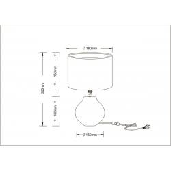 Настольная лампа Arte Lamp Nusakan A5034LT-1WH