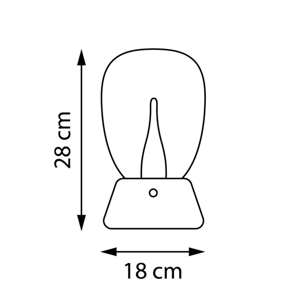 Настольная лампа диммируемая 10W 3000K матовый/хром Uovo III Lightstar 807914