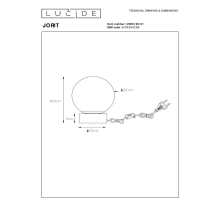 Настольная лампа Lucide Jorit 45563/20/61