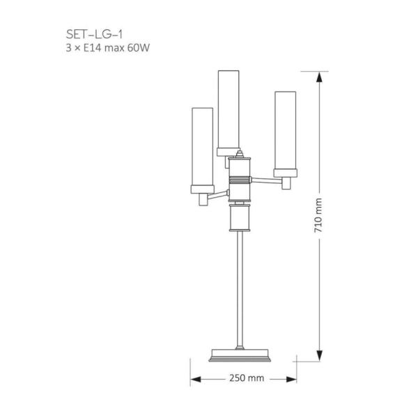 Настольный светильник KUTEK MOOD Seti SET-LG-1(Z)