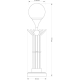 Настольный светильник KUTEK BARI BAR-LG-1(P)