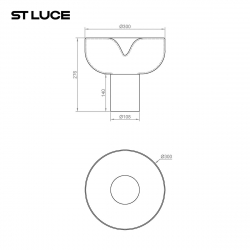 Настольная лампа ST Luce Ripple SL6014.504.01