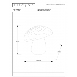 Настольная лампа Lucide Fungo 13539/01/02