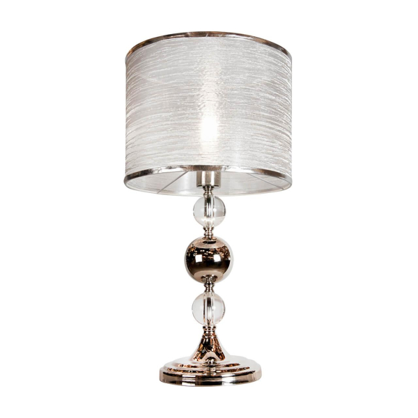 Настольная лампа iLamp Chelsea T2400-1 Nickel Настольная лампа iLamp Chelsea T2400-1 Nickel