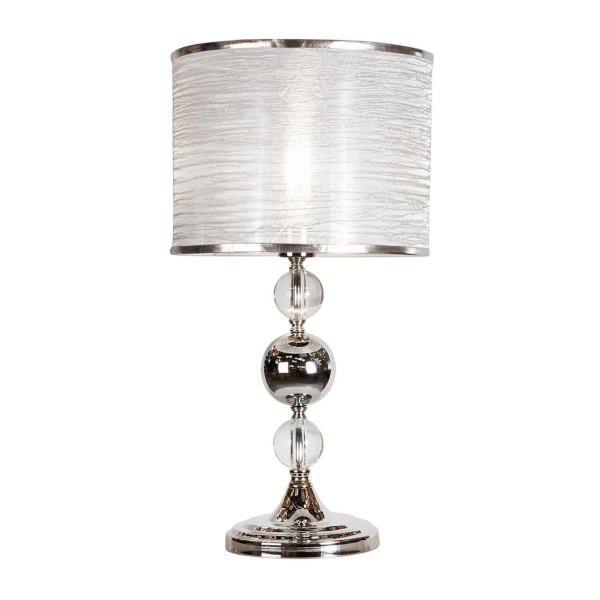 Настольная лампа iLamp Chelsea T2400-1 Nickel Настольная лампа iLamp Chelsea T2400-1 Nickel