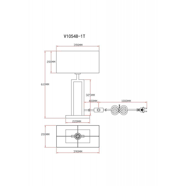 Настольная лампа Moderli Viola V10548-1T