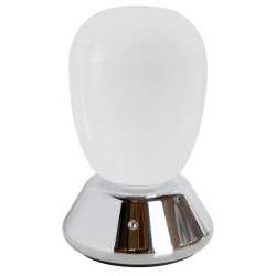 Настольная лампа диммируемая 10W 3000K матовый/хром Uovo III Lightstar 807914