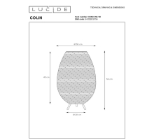 Настольная лампа Lucide Colin 03543/50/30