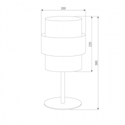 Настольная лампа TK Lighting 5893 Calisto White