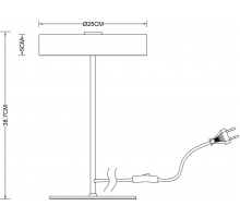 Настольная лампа Arte Lamp Elnath A5038LT-3BK