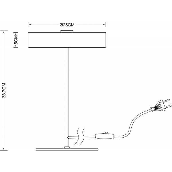 Настольная лампа Arte Lamp Elnath A5038LT-3BK