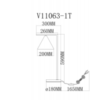 Настольная лампа Moderli Omaha V11063-1T