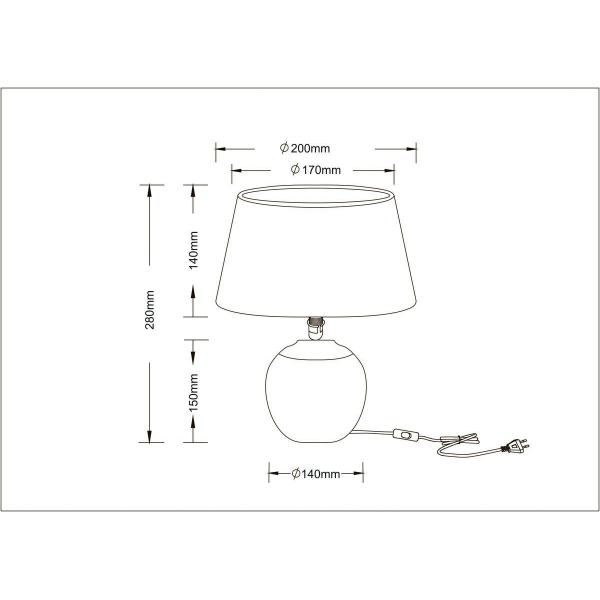 Настольная лампа Arte Lamp Scheat A5033LT-1WH