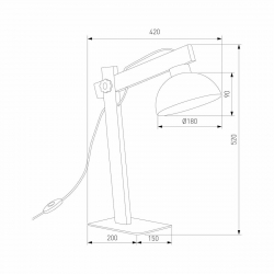 Настольная лампа TK Lighting 5347 Oslo