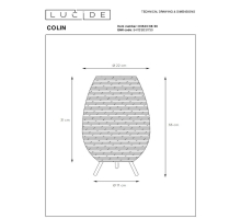 Настольная лампа Lucide Colin 03543/36/30