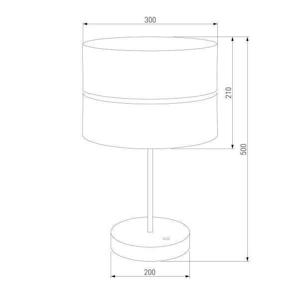 Настольная лампа TK Lighting 5472 Hilton Silver