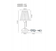 Настольная лампа Arte Lamp Marriot A5039TL-1CC