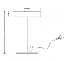 Настольная лампа Arte Lamp Elnath A5038LT-3PB