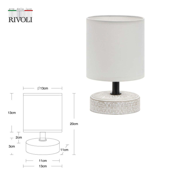 Настольная лампа Rivoli Eleanor 7070-501 Б0057269 Настольная лампа Rivoli Eleanor 7070-501 Б0057269