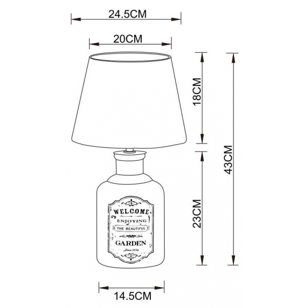 Настольная лампа Arte Lamp Isola A4272LT-1GY