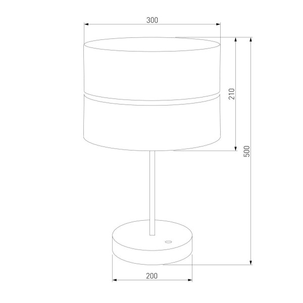 Настольная лампа TK Lighting 5472 Hilton Silver