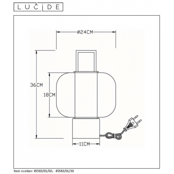 Настольная лампа Lucide Sofia 45583/01/02