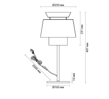 Настольная лампа Odeon Light KRESSA 4992/1T